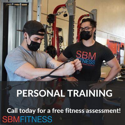 Call today for a FREE fitness assessment. SBM is here to help you begin your fitness program and stay on tack.