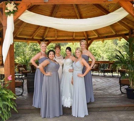 All of our dresses purchased at MB Bride.