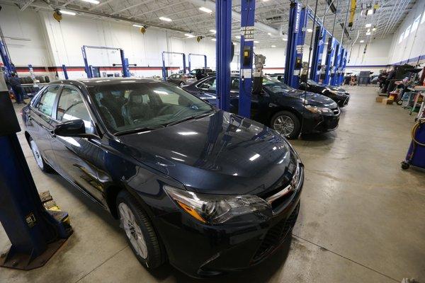 Our Toyota Certified Service facility is one of the largest in Michigan.