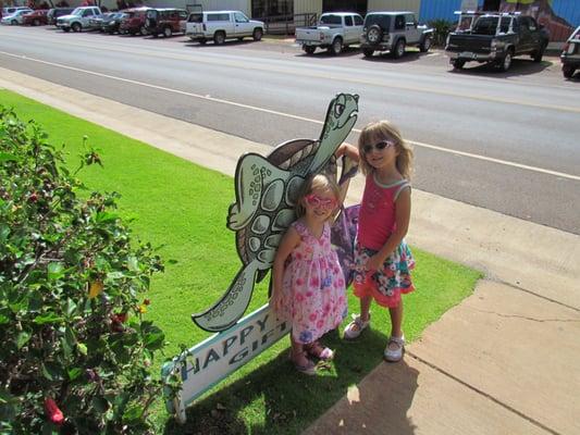 My kids with Mr. Honu