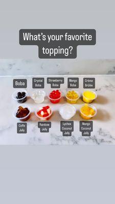 BOBA TOPPINGS