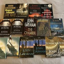 A collection of 46 John Grisham hard cover book like new and I want to sell them.