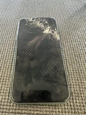 iPhone 11 fell off dresser