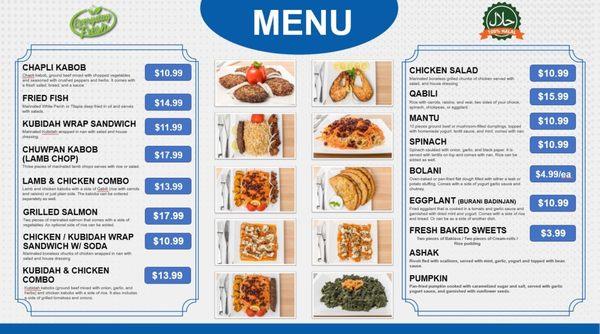 Food menu