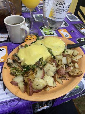 Veggie eggs Benny! Yum