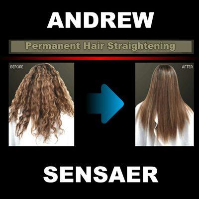 Andrew Sensaer Hair Straightening.