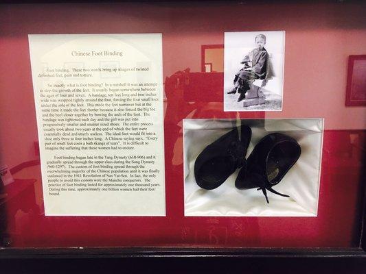 Chinese foot binding history.