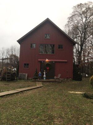 Their beautiful red barn