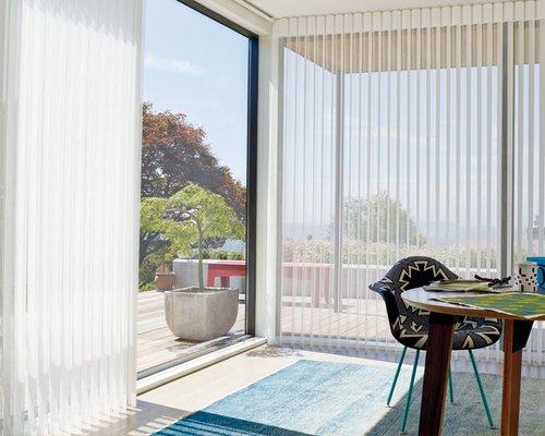 Sheer shades can be the glass door solution you're looking for.