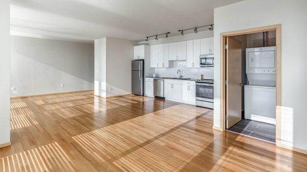 Kitchen and Living Room