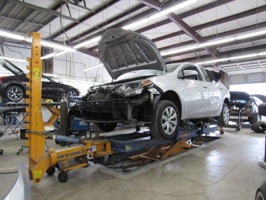 Heritage Body and Frame repairing vehicles using Car-O-Liner technology