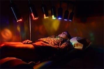 ARC Vogel Crystal Gem light therapy while receiving a Massage, Reiki, Reflexology or simply on its own.