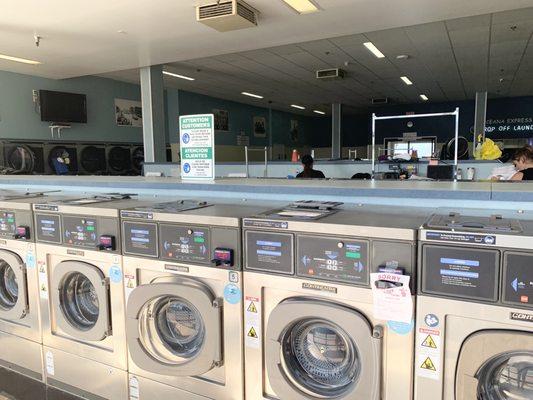 Plenty of washing machines for big loads