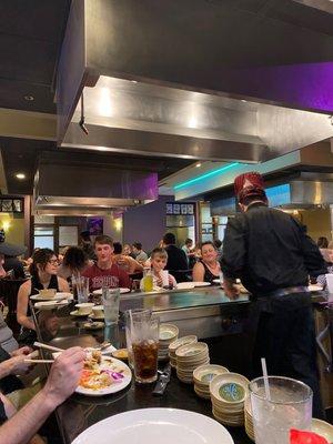 Family hibachi party