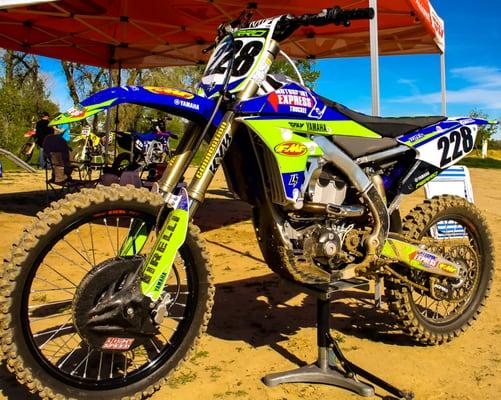 2015 YZ 250F on a track day