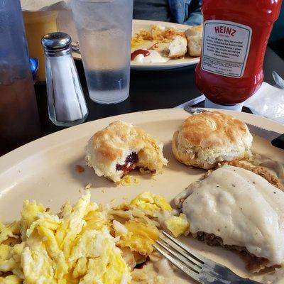 Country Fried Steak Breakfast!