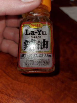 Expired chili oil