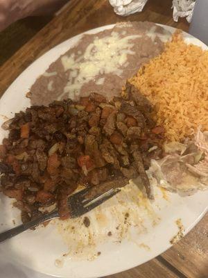 Bistec a la mexicana