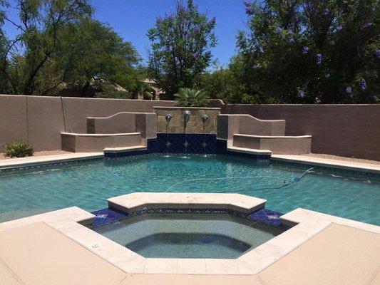 Tile & Water Feature Remodel