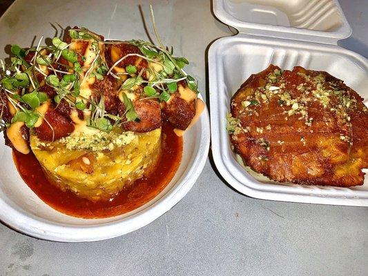 Mofongo and Tostones