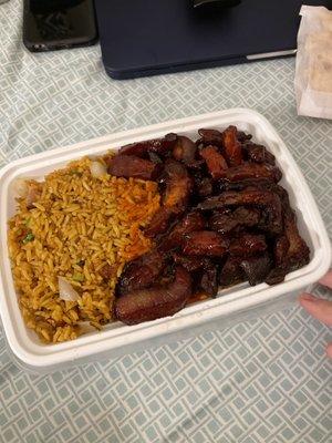 C10. Boneless Ribs Combo Plate