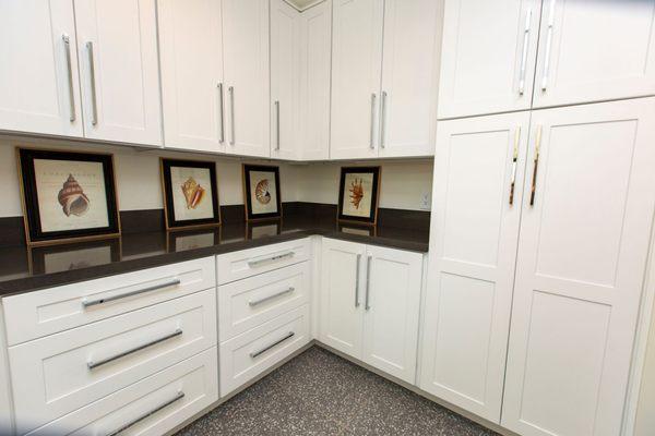 Emerald Bay White Shaker Laundry Room