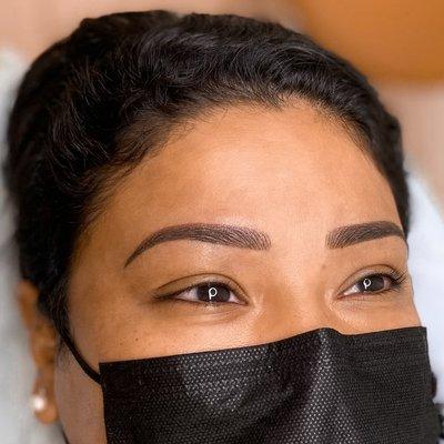 Combination Brows: Microblading + Ombré Powder Brows (also known as microshading)