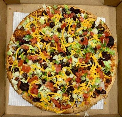 Beef Taco Pizza