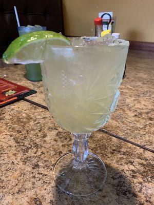 Traditional lime margarita