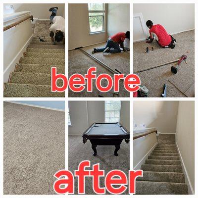 Carpet and pad installation ph 832 435 0305 Thanks