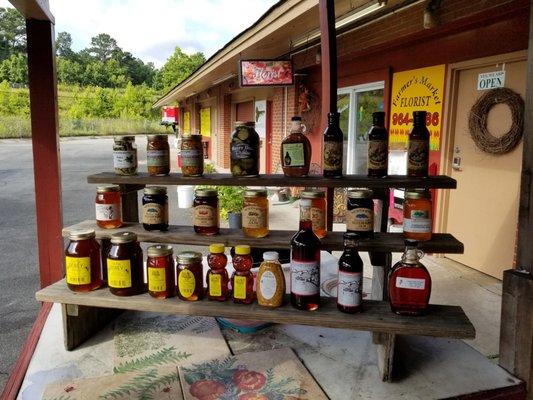 Bill Lewis of Vero Beach, Florida, visiting the Savannah State Farmer's Market in Savannah, Georgia.