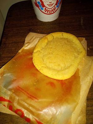 Oil saturated on the cookie and the bag that it came in