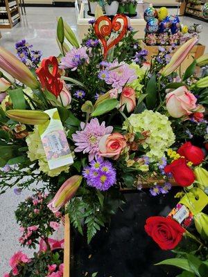 Feb 2021: Two large $101 floral arrangements in vases