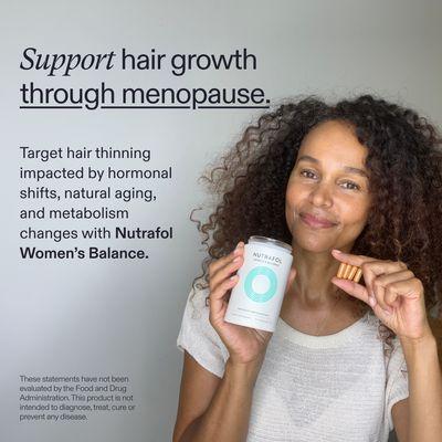 Hair Support for Menopause. Nutrafol Women's Balance Fullest Hair Kits are now in stock at Advanced Hair! We offer special clinic  pricing.