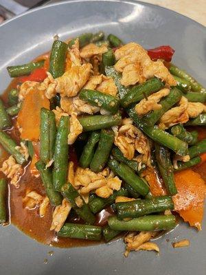 Pad phik khing (green bean)