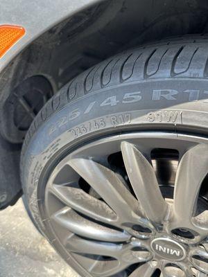 Pirelli run flat tire