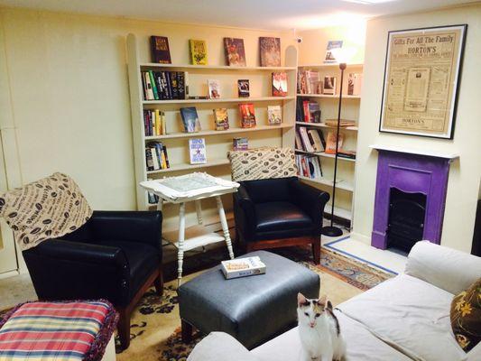 Need a place to hide away for a few minutes? Try our Bookcellar. We promise we won't tell the office where you are.