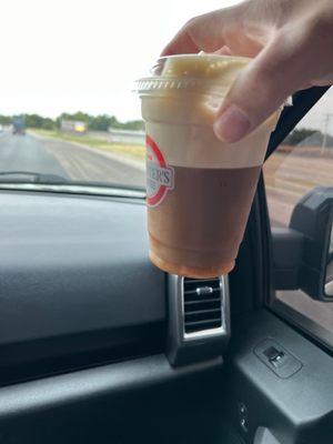 This was how full it came and it was completely watered down. No creamer was added. It was supposed to be a nitro cold brew.