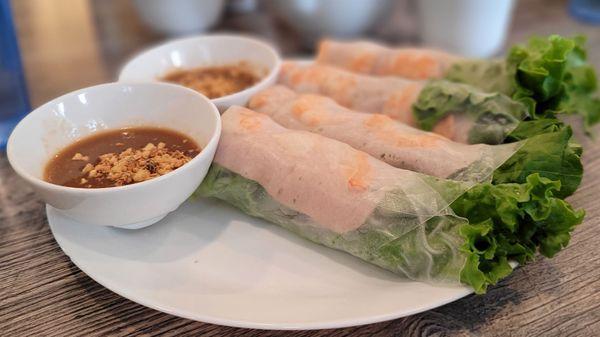 A2. FRESH SHRIMP ROLLS (2 pcs)