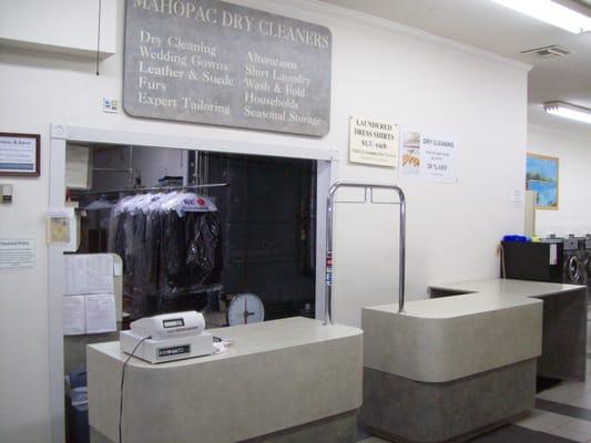 One Stop Garment Care - Full service cleaners and self service laundry.
 Enter on Route 6 and/or Rt. 6N (S. Lake Blvd)