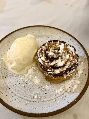 Light and flaky, the apple tart and ice cream was the perfect end to an amazing dinner