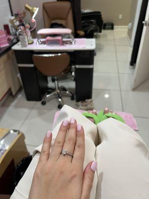 Gel nails and pedicure