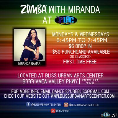 ZUMBA WITH MIRANDA!