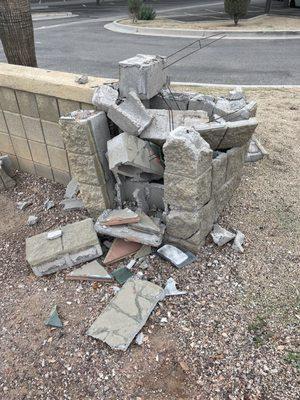 Parking lot pillar