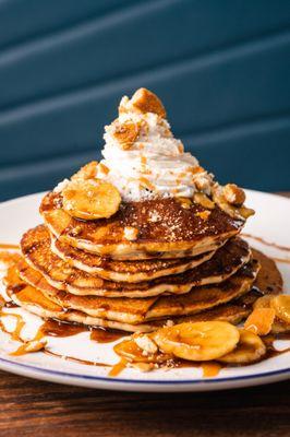 Brunch: Salted Caramel Banana Pancakes