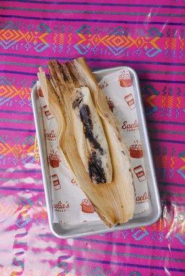 Bean and cheese tamal