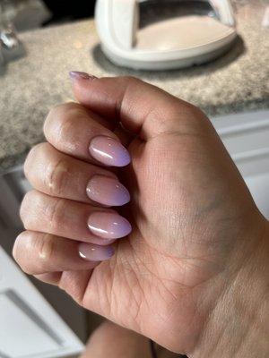 Ombré acrylic nails