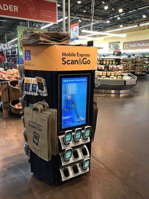 They have the new scan and go system! Haven't tried it yet though so I'm not sure how it works