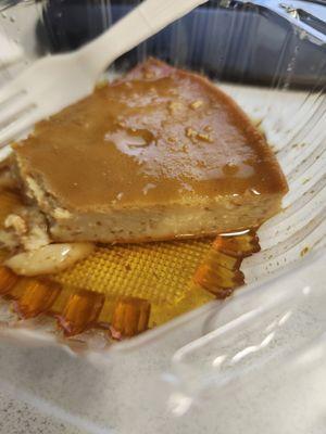 Nasty flan with maple syrup