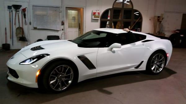 2016 Vette in for a rock chip repair.